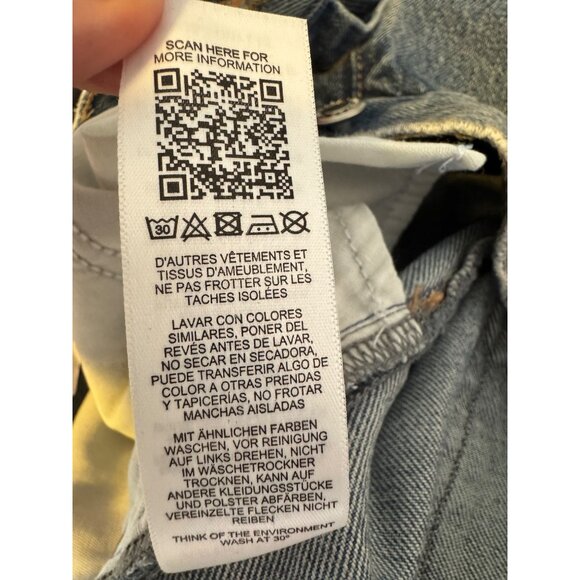 Topshop DAD Jeans Size 10 W32 L30 Button Fly Straight Leg NWT - Picture 8 of 13